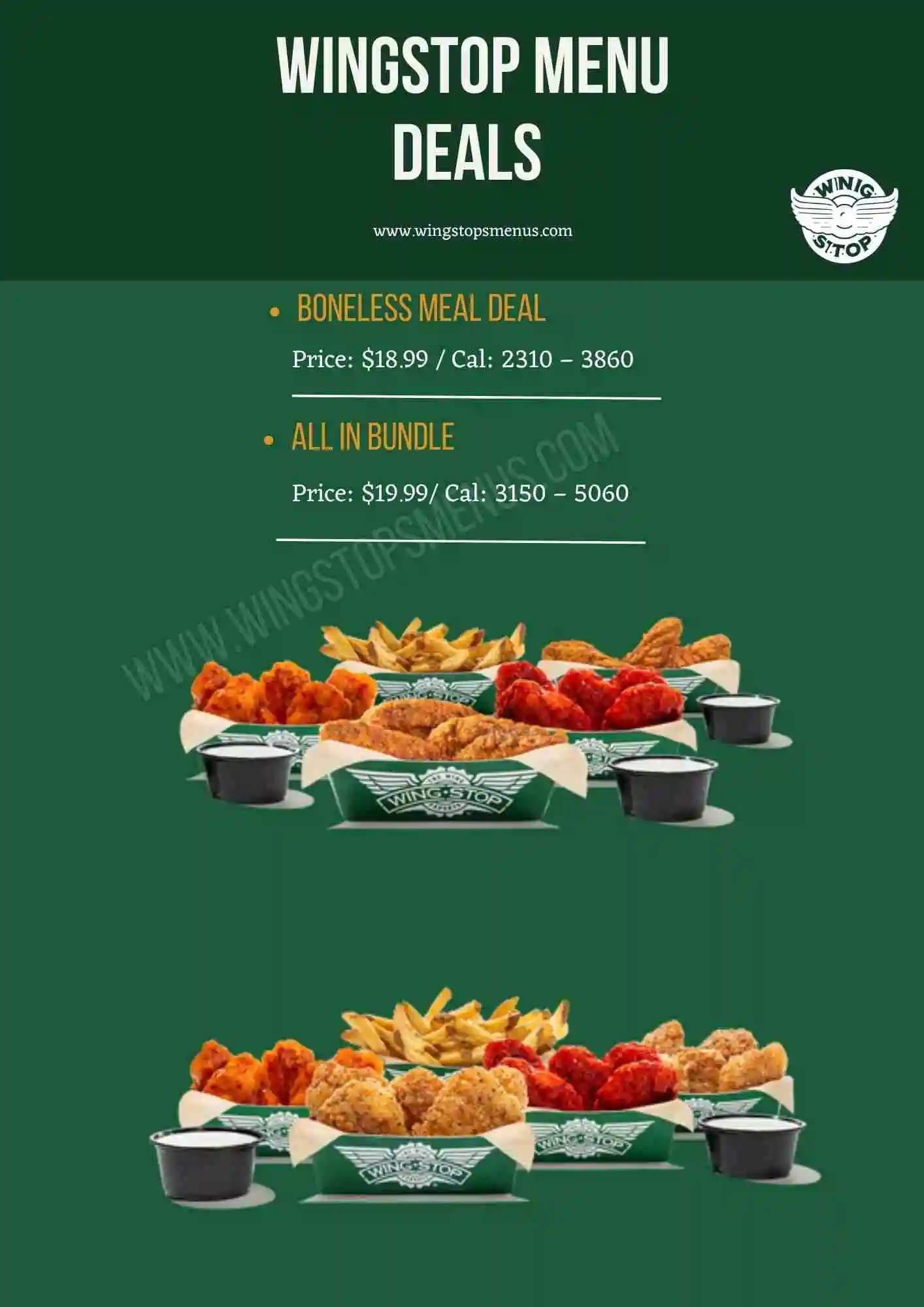 Wingstop Deals Menu