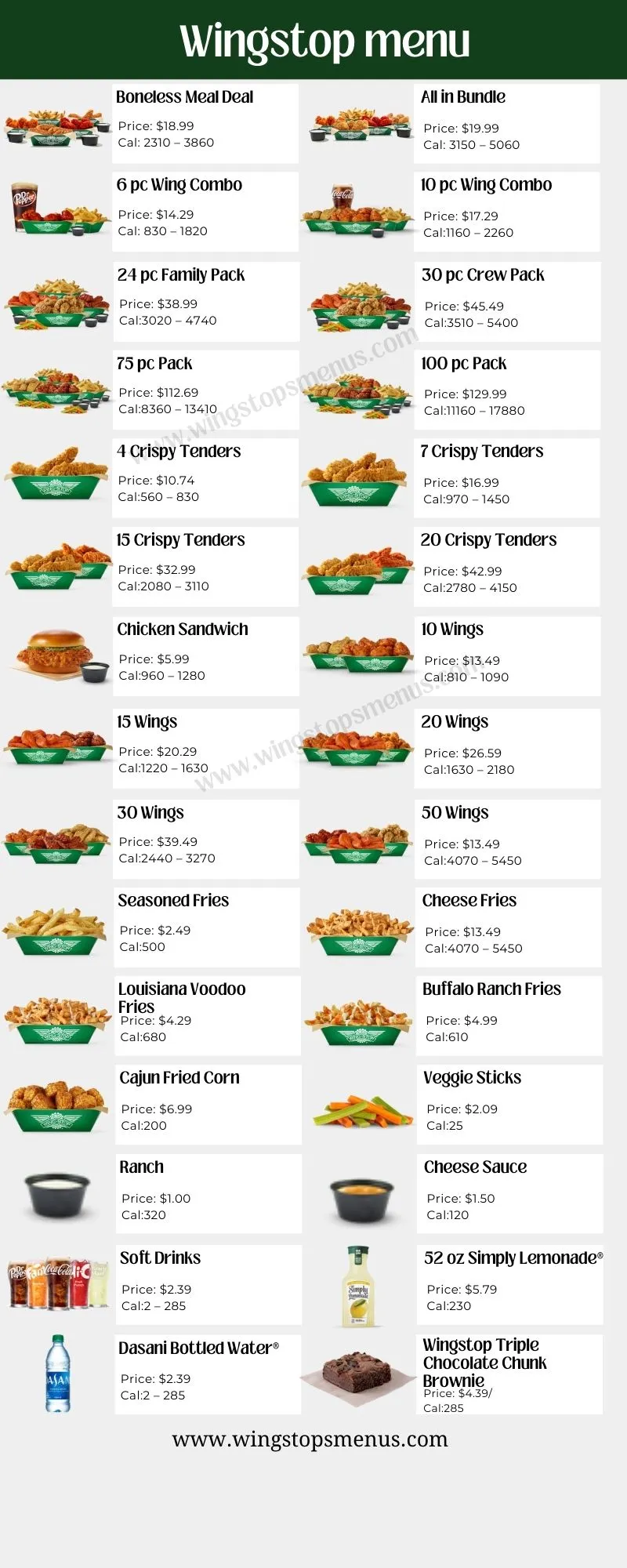 Wingstop Menu With Prices