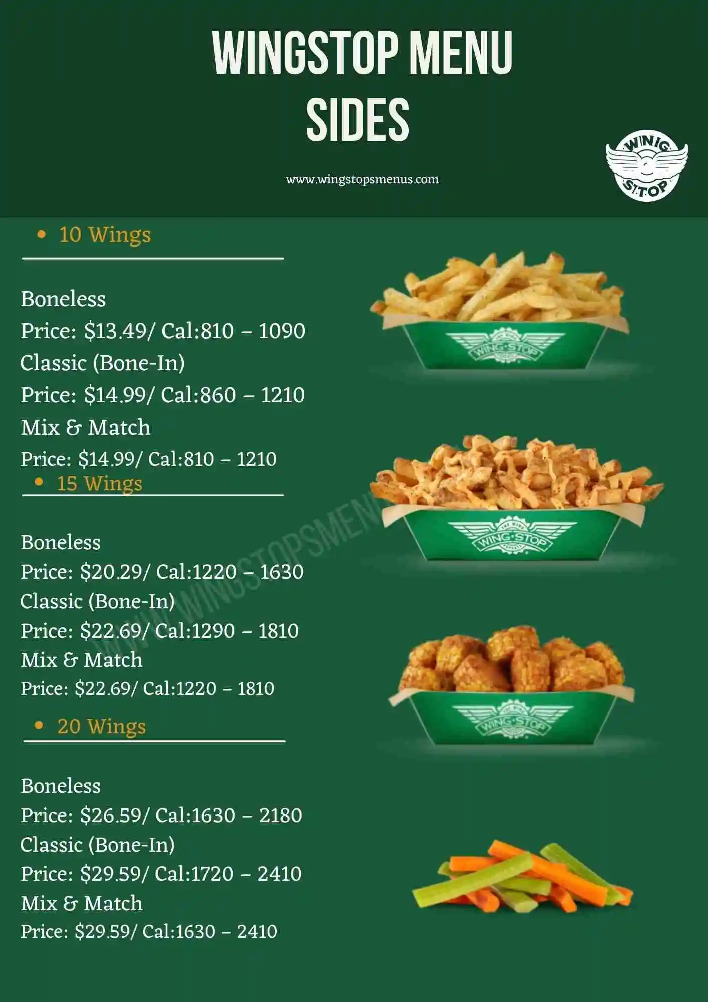 Wingstop Sides Menu